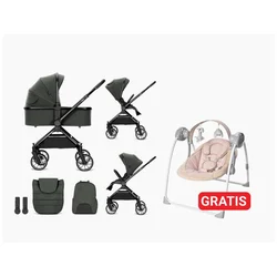 Lorelli kolica za bebe reya 3u1 - green i gratis lezaljka portofino ( 10021952411P )