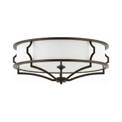Open Design OR86614 - Stropno svetlo STESSO 6xE27/12W/230V, prečnik 85 cm, braon