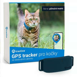 Tractive GPS lokator za mačke - ponoćna plava boja