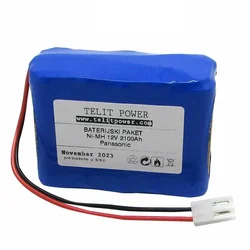 TELIT POWER Baterija NIMH za ecg ekg cardioline AR1200 view, 12 V, 2100 mAh, Plava