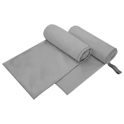 Sportski Ručnici 2 pcs Tamno siva 200 x 100 cm