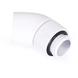 Alphacool Eiszapfen adapter 45° rotirajuc´i G1/4 spoljni navoj na G1/4 unutrašnji navoj - bela