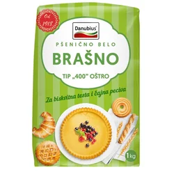 DANUBIUS Namensko pšenično ekstra belo brašno tip 400 oštro 1kg