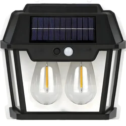 Vanjska solarna zidna lampa - Crna KP39026