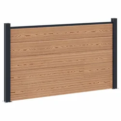 Panel ograde WPC i aluminij Smeđa