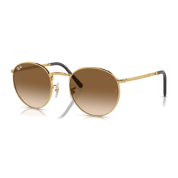 Ray Ban Naočare za sunce New round 0RB3637 001/51 50-53, Zlatne boje