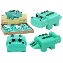 LEAN TOYS Igrača za kopanje, zeleni krokodilček na navijanje