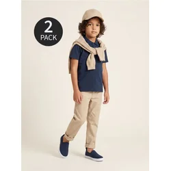 Sinsay - Pamučne polo majice 2 pack - belo