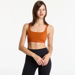 Modrček adidas x entire studios Optime Training Low Support Bra Fox Red M