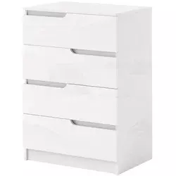 Homestar Predalnik 4 predali 60x40x85 cm bela