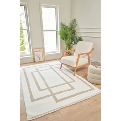 Conceptum Hypnose Tepih Moderno 3337, Pravougaoni, 190x280 cm, Krem-bež