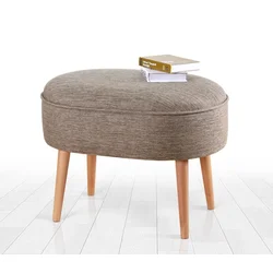 Atelier del Sofa Timoon Tabure, 63x47x44cm, kafe