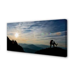 tulup.si Slika na platnu Človek planšarski pes 100x50 cm