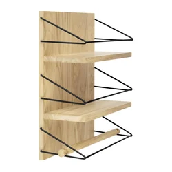 Eglo 424556 - Zidna polica MAINTIMBATO 41x33 cm hrast