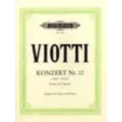 VIOTTI : note KONZERT NR.22 A-MOLL