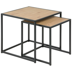 SET STOČIĆA boja hrasta metal, pločasti materijal