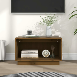 Ormarić za knjige boja meda 60 x 35 x 35 cm od masivne borovine