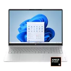 HP - OmniBook 3 - 16 2K Touchscreen Laptop - AMD Ryzen 5 40 - 16GB Memory - 256GB SSD - Glacier Silver