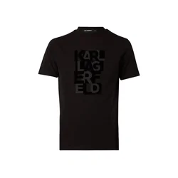 Karl Lagerfeld Majica temno siva/črna
