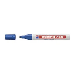 Marker permanentni lakirajući 2-4mm edding 750 plavi