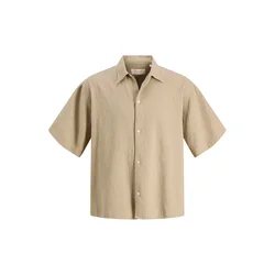 JACK & JONES Srajca JORMONTAUK  temno siva