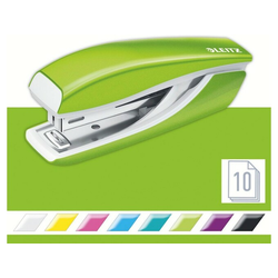 Esselte Leitz spenjač wow metal mini, do 10 listov, metalik zelen 55281254