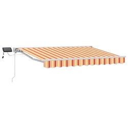 Ručni okvir tende s LED-ima 3,5 x 2,5 m Poliester s PU premazom