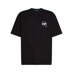 Karl Lagerfeld Majica IKON črna/bela