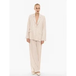 4TAILORS Blazer Ring bež/bela