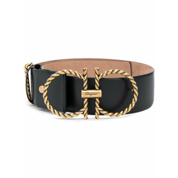 Salvatore Ferragamo - double Gancini belt - women - Black