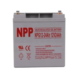 NPP NPG12V-24Ah C20=24AH T14 Gel baterije, 166x126x174x181, Sive