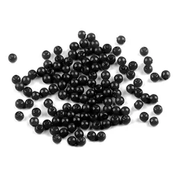 Plastične voščene kroglice / biseri Glance O4 mm - F75 črna (10 g)