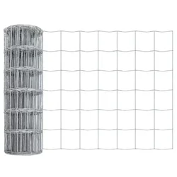 Vidaxl Evropska ograja 0,6 x 25 m PVC prevlečen železo