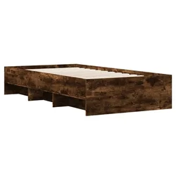Vidaxl Posteljni okvir brez vzmetnice hrast 90x190 cm inženirski les