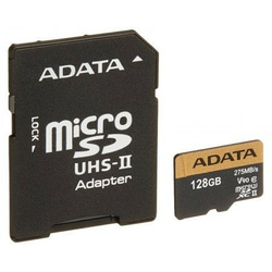 A-Data UHS-II U3 MicroSDXC 128GB class 10 + adapter (...