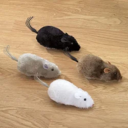 PetJungle igračka za mačke miš na točkiće 16x6x6 cm