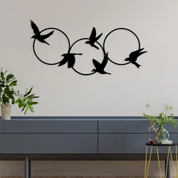 Wallity Zidna dekoracija Tranquila, 68,5 x 32,5 cm, Crna