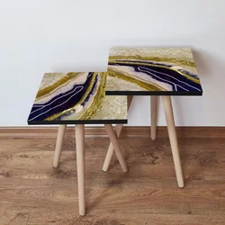 Hanah Home Set klub stočića 2Shp294, 2 komada, Šareni