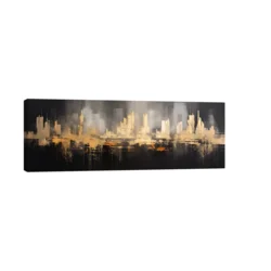 Canvas Slika na platnu Abstraktna Metropola, Bez rama, 90x30cm