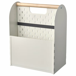 VATTENKAR Organizator za radni sto, bela, 33x21x43 cm