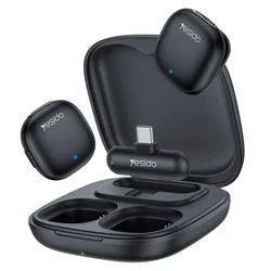 Bežični mikrofon Yesido KR21 USB-C 2-komada - crni