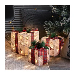 Solight 1V291 - SET 3x LED božićno osvetljenje 48xLED/3,6W/230V IP44 topla bela