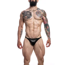 Cut4Men Brazilian Brief Black Leatherette S