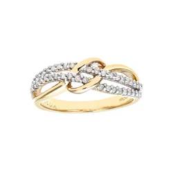 DIAMANT LETERNEL Prstan Eternity-Ring aus 375 Gelbgold mit Diamant zlata