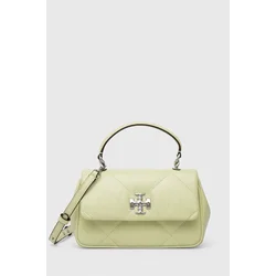 Usnjena torbica Tory Burch zelena barva