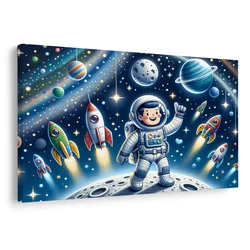 Slika mali astronavt na pustolovski misiji - 40x30