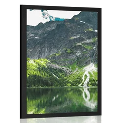 Plakat Morsko oko v Tatrah - 30x45 silver