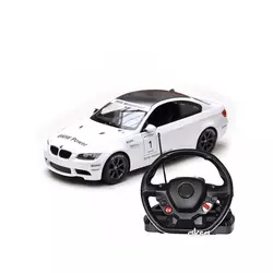RC BMW M3 sa volanom 1:14 - crn, bel