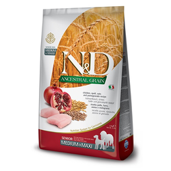 N&D hrana za pse Ancestral Grain CHICKEN & POMEGRANATE (Senior, Medium & Maxi) 12kg