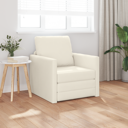 Krevet na razvlačenje Krema 74 x 77 x 81 cm Baršun
